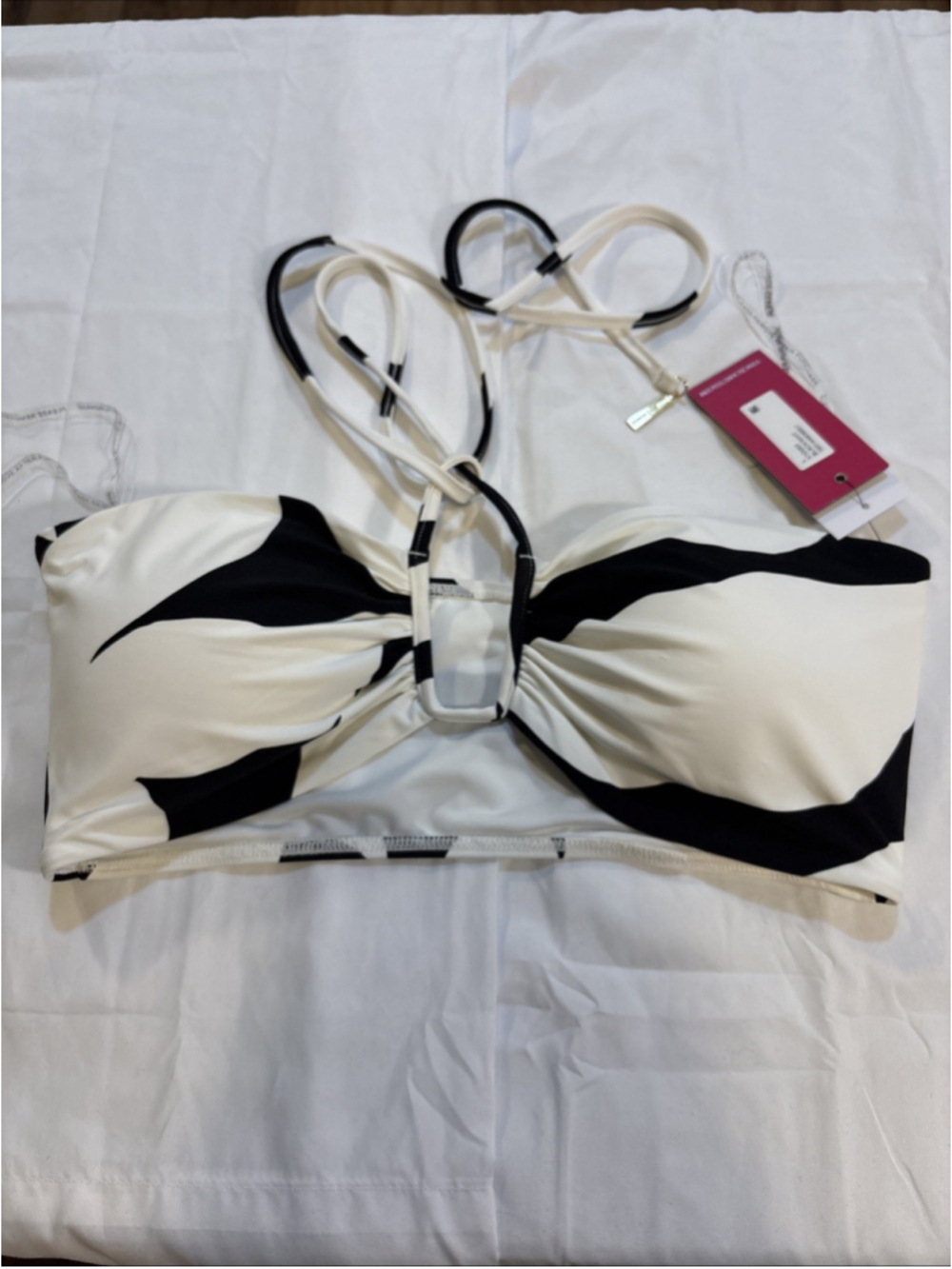 Vince Camuto Bandeau Bikini Top - Midnight Shadow size Large